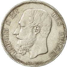 Coin, Belgium, Leopold II, 5 Francs, 5 Frank, 1868, EF(40-45), Silver, KM:24