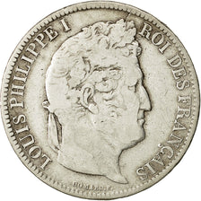Moneta, Francia, Louis-Philippe, 5 Francs, 1831, Rouen, MB, Argento, KM:745.2