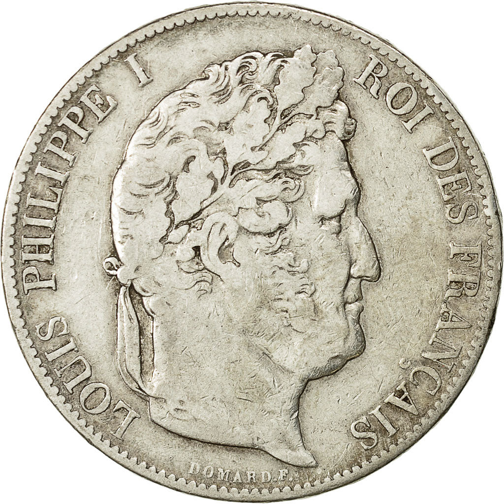Coin, France, Louis-Philippe, 5 Francs, 1846, Paris, VF(20-25), Silver,KM 749.1