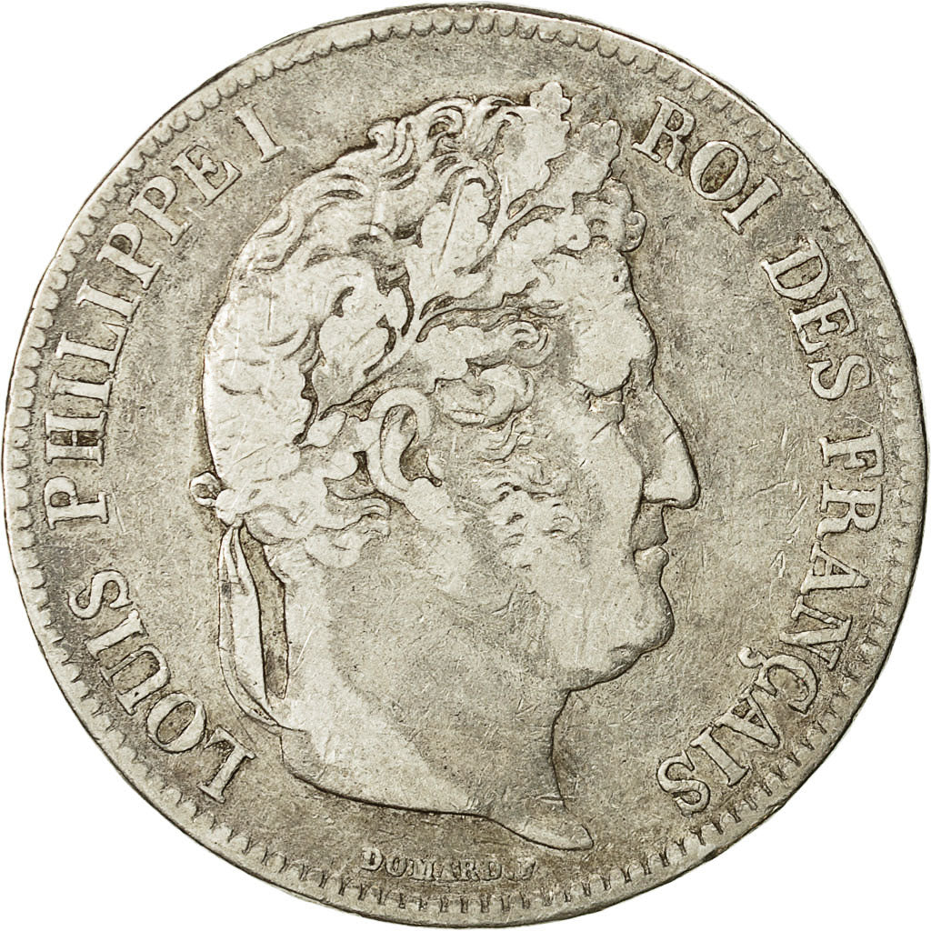 Coin, France, Louis-Philippe, 5 Francs, 1835, Lille, VF(20-25), Silver,KM 749.13