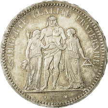 Coin, France, Hercule, 5 Francs, 1873, Paris, EF(40-45), Silver, KM:820.1