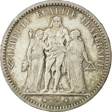Monnaie, France, Hercule, 5 Francs, 1873, Paris, TB+, Arg,KM 820.1, Gadoury:745a