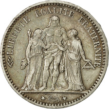 Monnaie, France, Hercule, 5 Francs, 1874, Paris, TTB, Arg,KM 820.1,Gadoury:745a