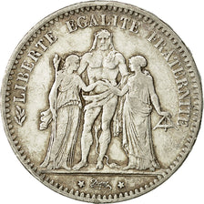 Coin, France, Hercule, 5 Francs, 1877, Paris, VF(30-35), Silver, KM:820.1