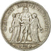 Coin, France, Hercule, 5 Francs, 1877, Paris, VF(30-35), Silver, KM:820.1