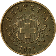 Coin, Switzerland, 10 Rappen, 1871, Bern, EF(40-45), Billon, KM:6