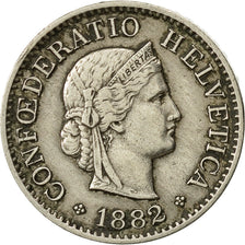 Coin, Switzerland, 5 Rappen, 1882, Bern, EF(40-45), Copper-nickel, KM:26