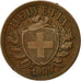 Monnaie, Suisse, 2 Rappen, 1909, Bern, TTB, Bronze, KM:4.2