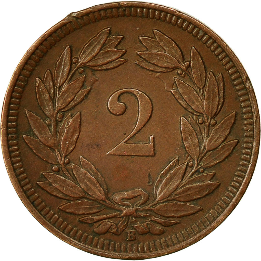 Coin, Switzerland, 2 Rappen, 1909, Bern, EF(40-45), Bronze, KM:4.2