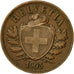 Coin, Switzerland, 2 Rappen, 1903, Bern, EF(40-45), Bronze, KM:4.2