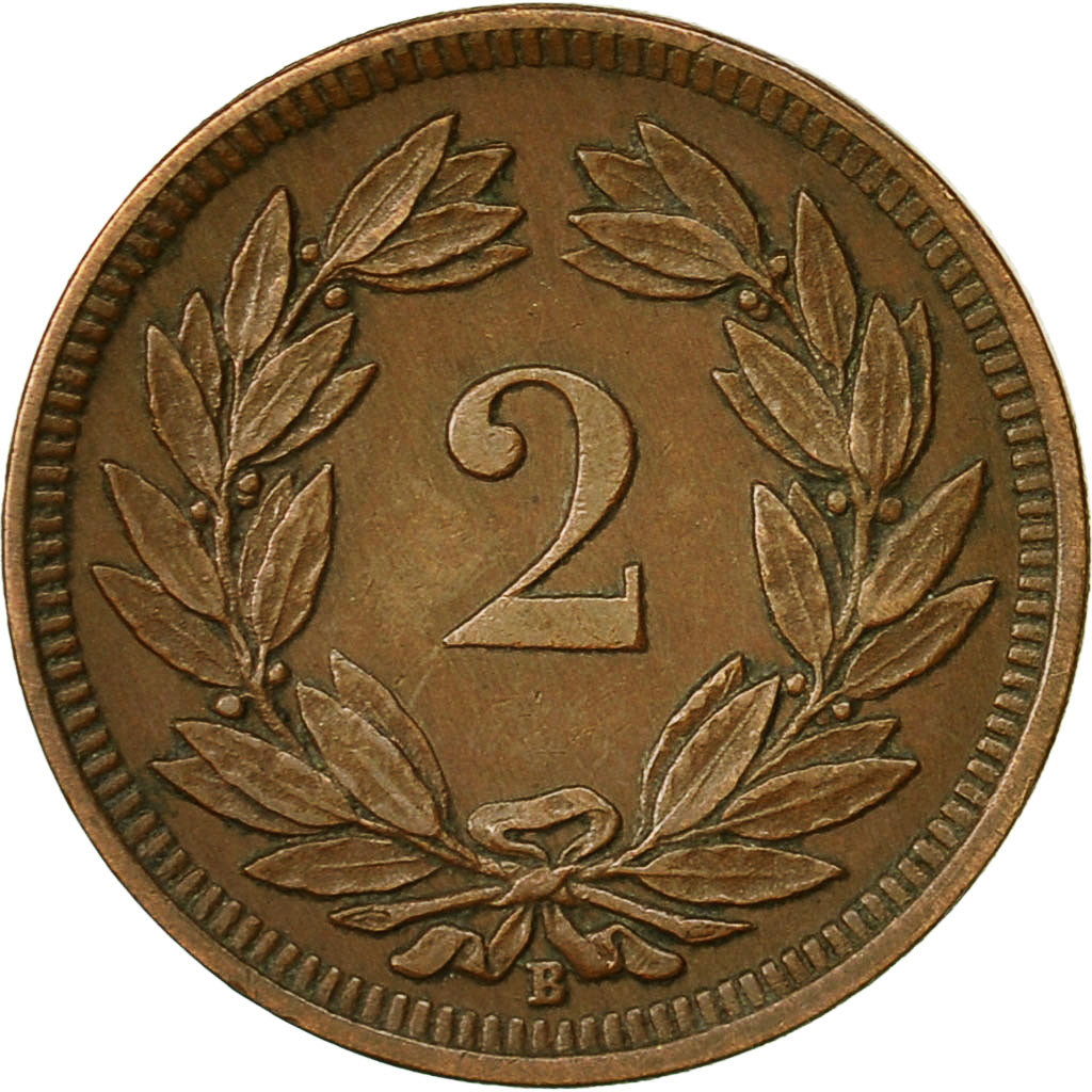 Coin, Switzerland, 2 Rappen, 1903, Bern, EF(40-45), Bronze, KM:4.2