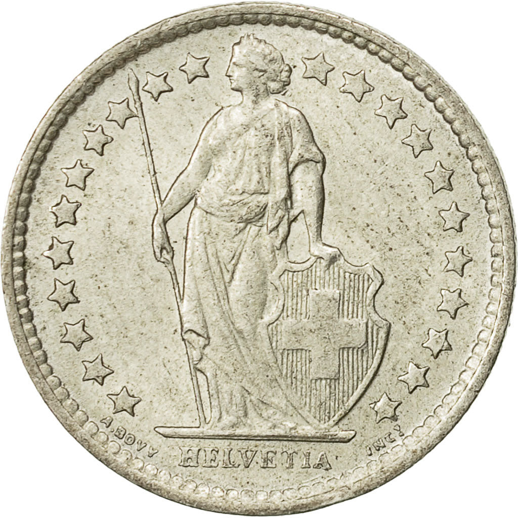 Coin, Switzerland, 1/2 Franc, 1963, Bern, AU(55-58), Silver, KM:23