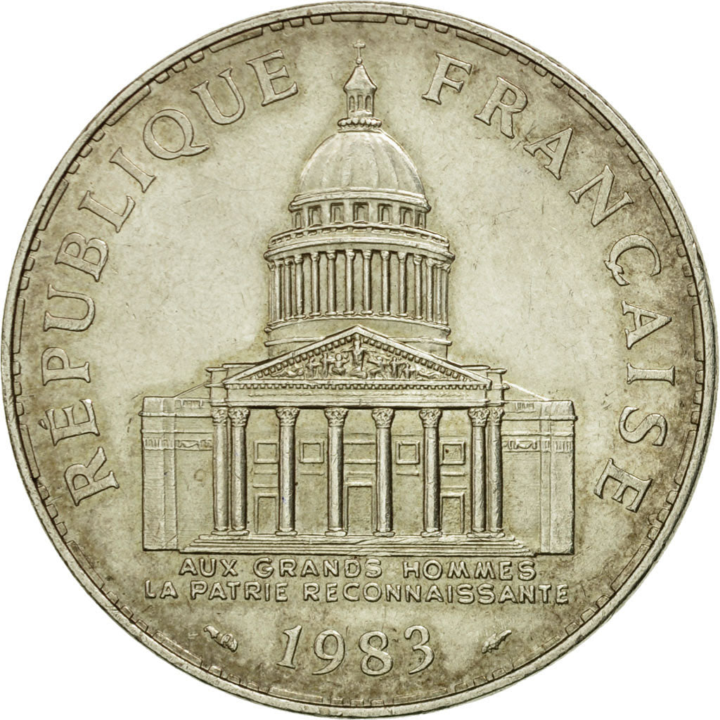 Coin, France, Panthéon, 100 Francs, 1983, Paris, AU(50-53), Silver, KM:951.1