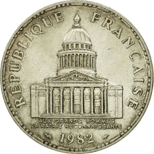 Moneda, Francia, Panthéon, 100 Francs, 1982, Paris, MBC+, Plata, KM:951.1
