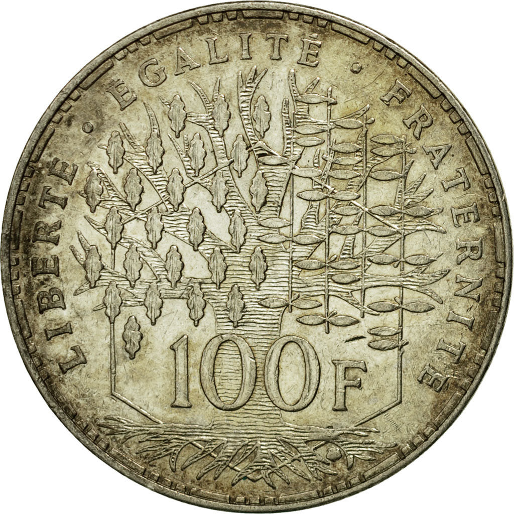 Coin, France, Panthéon, 100 Francs, 1982, Paris, AU(50-53), Silver, KM:951.1