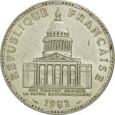 Coin, France, Panthéon, 100 Francs, 1982, Paris, AU(50-53), Silver, KM:951.1