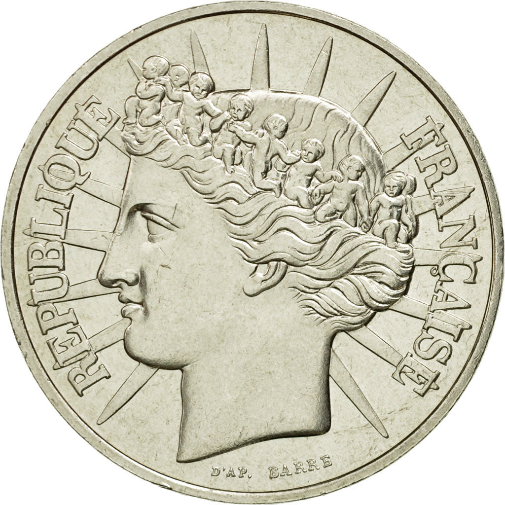 Coin, France, Fraternité, 100 Francs, 1988, AU(55-58), Silver, KM:966