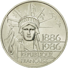 Coin, France, Statue de la Liberté, 100 Francs, 1986, AU(55-58), Silver, KM 960