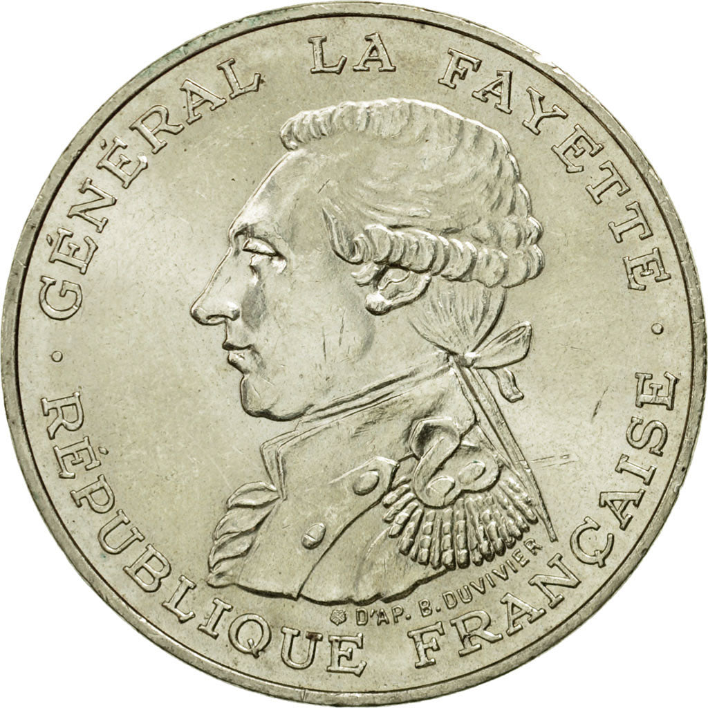 Monnaie, France, Lafayette, 100 Francs, 1987, TTB+, Argent, Gadoury:902, KM:962