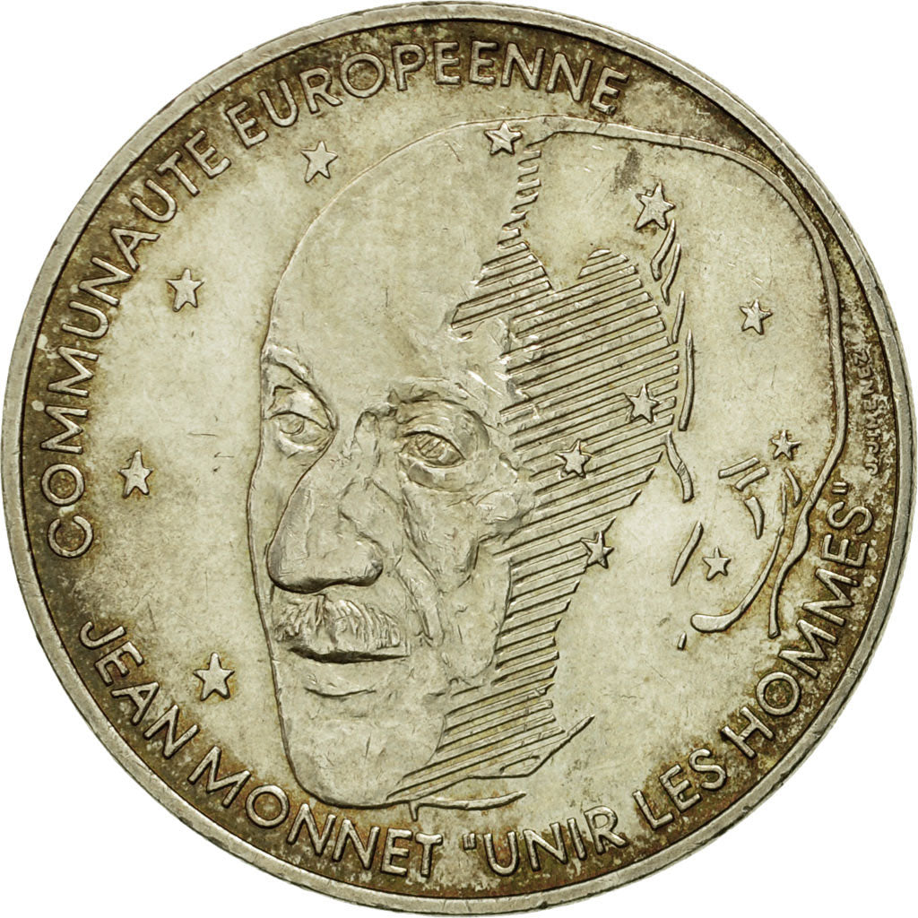 Monnaie,France,Jean Monnet,100 Francs,1992,TTB+,Argent,KM:1120, Gad 907