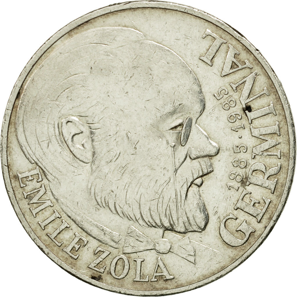 Monnaie, France, Germinal, 100 Francs, 1985, TTB+, Argent, Gadoury:900, KM:957
