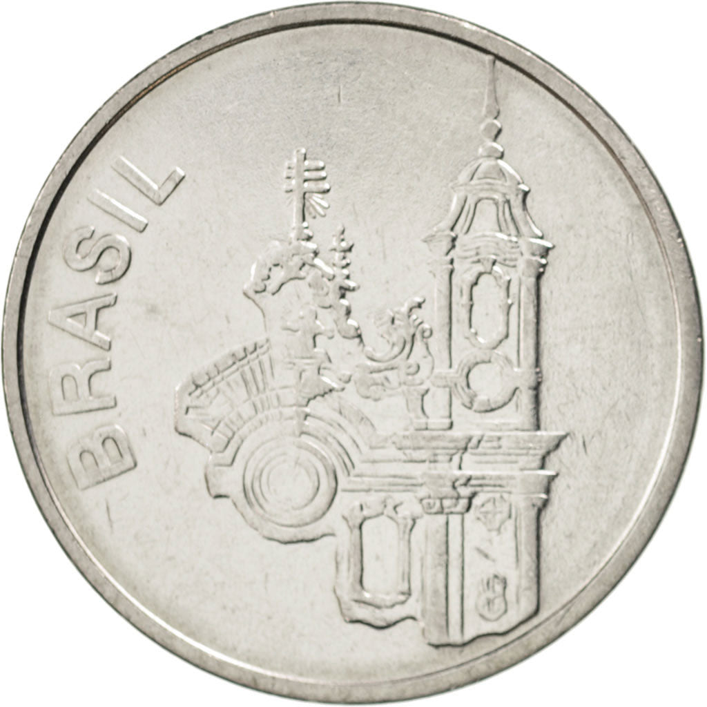 Brasile, 20 Cruzeiros, 1985, SPL-, Acciaio inossidabile, KM:593.2
