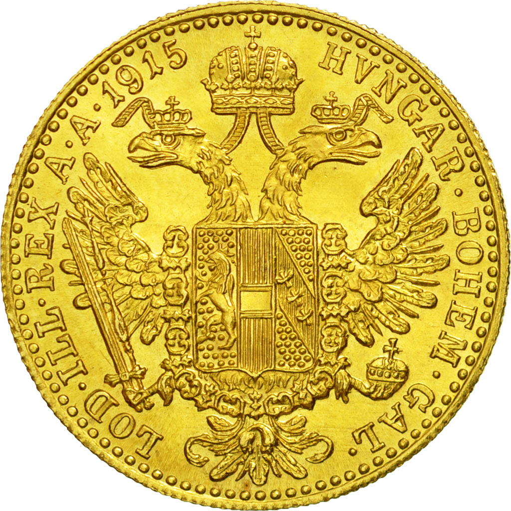Coin, Austria, Franz Joseph I, Ducat, 1915, Official restrike, MS(65-70), Gold
