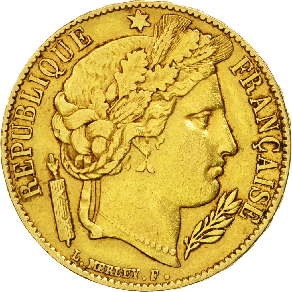 Munten, Frankrijk, Cérès, 20 Francs, 1851, Paris, ZF+, Goud, KM:762