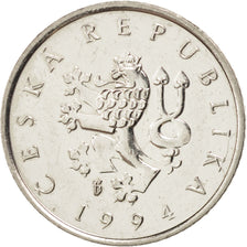 Coin, Czech Republic, Koruna, 1994, AU(55-58), Nickel plated steel, KM:7
