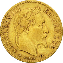 Munten, Frankrijk, Napoleon III, 10 Francs, 1864, Paris, Goud FR+, KM 800.1