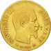Coin, France, Napoleon III,10 Francs, 1860, Strasbourg,Gold,VF(20-25),KM 784.4