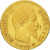 Coin, France, Napoleon III,10 Francs, 1860, Strasbourg,Gold,VF(20-25),KM 784.4