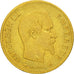 Coin, France, Napoleon III, 10 Francs, 1856, Paris,Gold, VF(20-25), KM 784.3