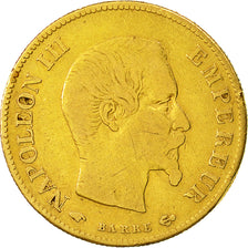Coin, France, Napoleon III, 10 Francs, 1860, Paris, VF(20-25), Gold, KM 784.3
