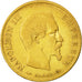 Moneda, Francia, Napoleon III, 10 Francs, 1860, Paris, BC+, Oro, KM 784.3