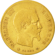 Coin, France, Napoleon III, 10 Francs, 1860, Paris, VF(20-25), Gold, KM 784.3