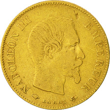 Moneta, Francia, Napoleon III, 10 Francs, 1859, Paris, MB, Oro, KM 784.3