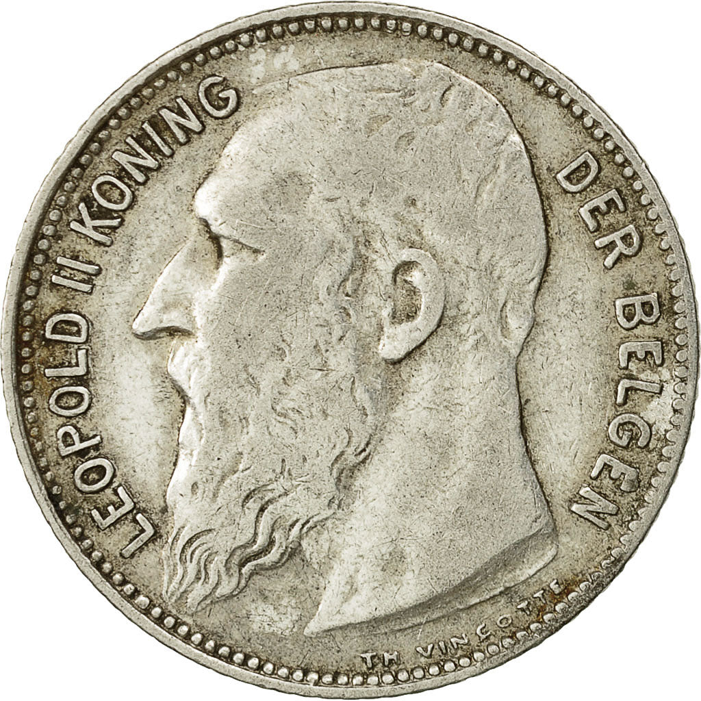 Coin, Belgium, Franc, 1909, VF(30-35), Silver, KM:57.2