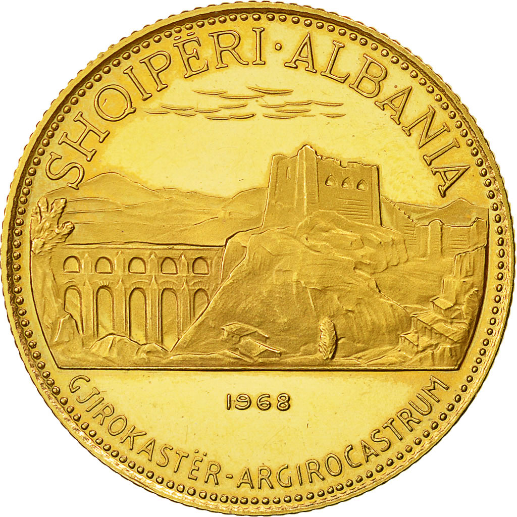 Coin, Albania, 50 Lekë, 1968, MS(65-70), Gold, KM:53.1