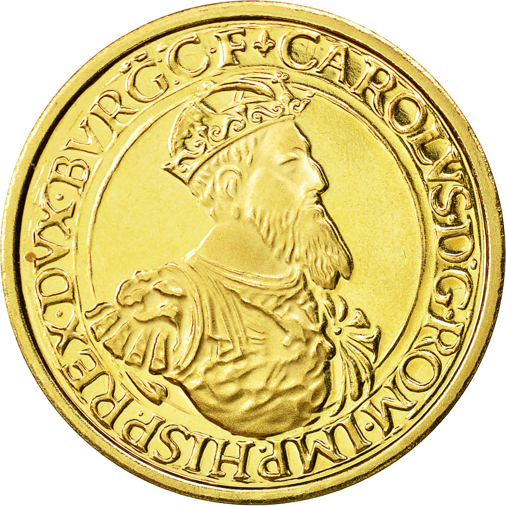 Coin, Belgium, 50 Ecu, 1987, MS(65-70), Gold, KM:167