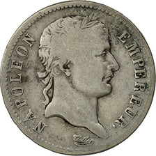 Monnaie, France, Napoléon I, Franc, 1808, Paris,B+, Argent,KM 682.1, Gadoury:446