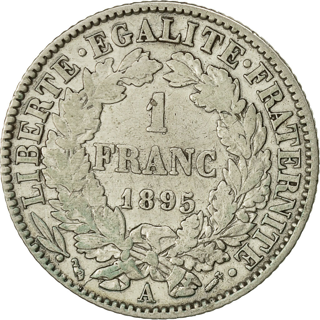 Münze, Frankreich, Cérès, Franc, 1895, Paris, SS, Silber, KM:822.1