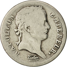 Moneda, Francia, Napoléon I, 1/2 Franc, 1808, Paris, BC+, Plata, KM:680.1