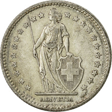 Coin, Switzerland, 2 Francs, 1911, Bern, AU(50-53), Silver, KM:21