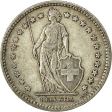 Coin, Switzerland, 2 Francs, 1908, Bern, EF(40-45), Silver, KM:21