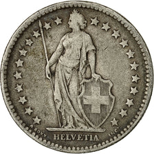 Coin, Switzerland, 2 Francs, 1878, Bern, VF(30-35), Silver, KM:21
