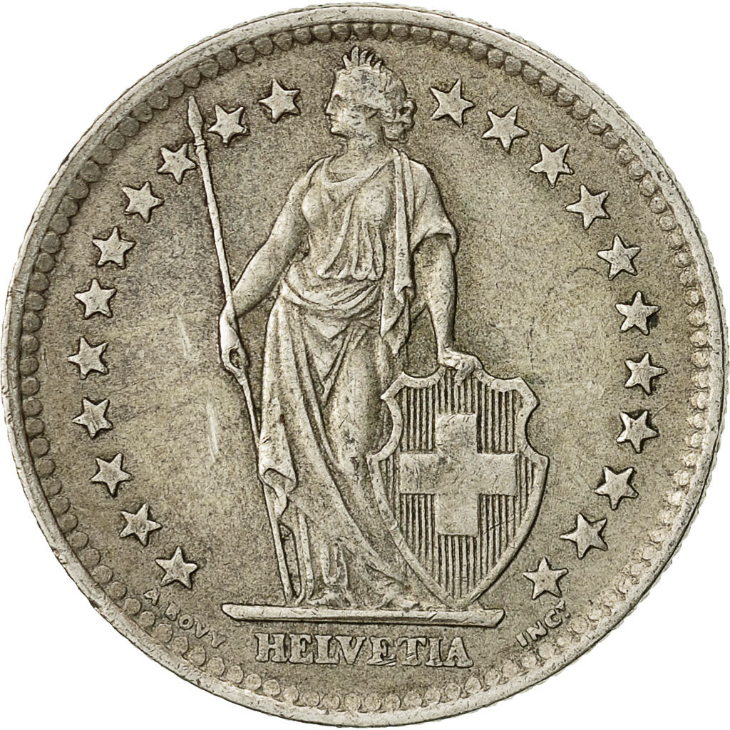 Coin, Switzerland, 2 Francs, 1963, Bern, AU(50-53), Silver, KM:21