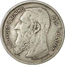 Coin, Belgium, 2 Francs, 2 Frank, 1909, VF(30-35), Silver, KM:59
