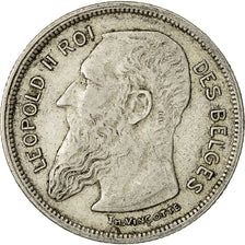 Coin, Belgium, 2 Francs, 2 Frank, 1909, EF(40-45), Silver, KM:58.1
