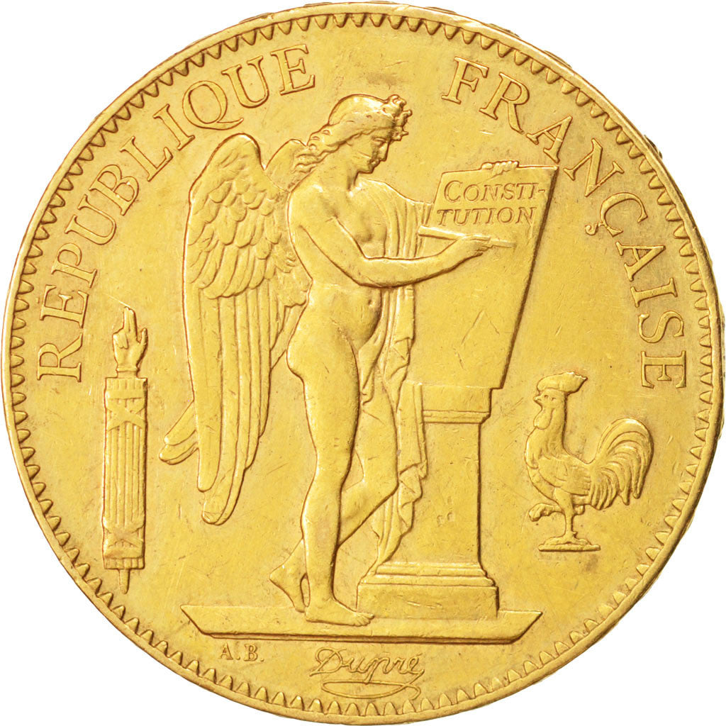 FRANCE, Génie, 100 Francs, 1900, Paris, KM #832, AU(50-53), Gold, Gadoury #1137,
